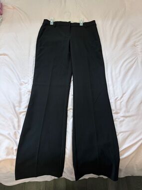 Anne Klein Black Wide-Leg Dress Pants
